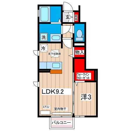 シェリール蔵前Ｂの物件間取画像